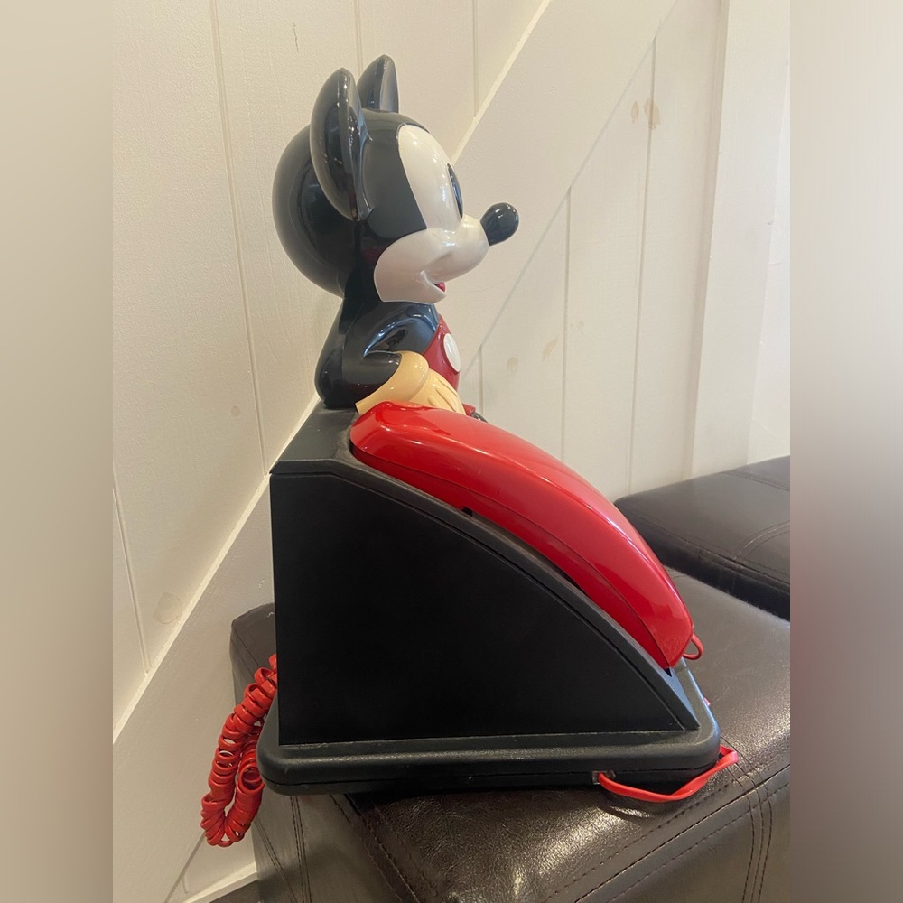 Disney Mickey Mouse Red and Black Telephone - Picture 7 of 9
